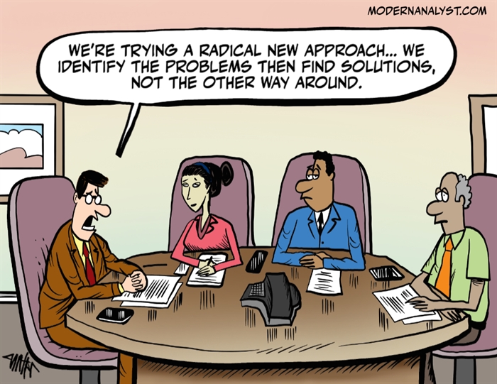 Humor - Cartoon: A Radical Approach to Problems and Solutions